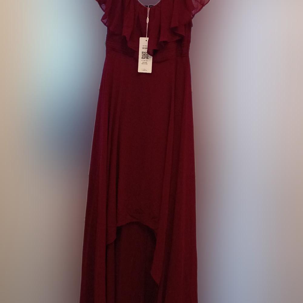 Ever Pretty Burgundy High Low Dress